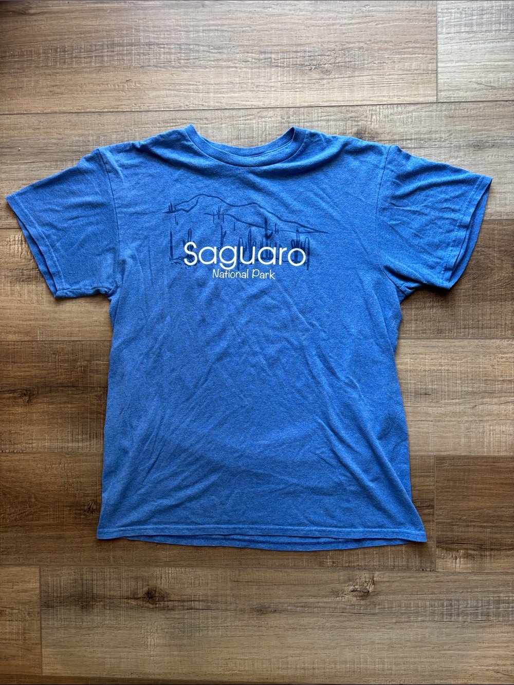 Delta Blue Saguaro National Park Graphic Tee size Medium
